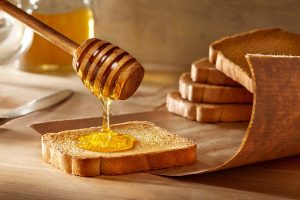 Healthy things to eat with bread honey on bread 